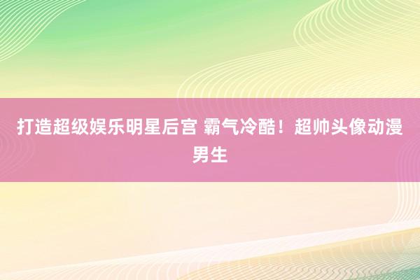 打造超级娱乐明星后宫 霸气冷酷！超帅头像动漫男生