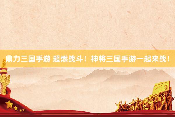 鼎力三国手游 超燃战斗！神将三国手游一起来战！